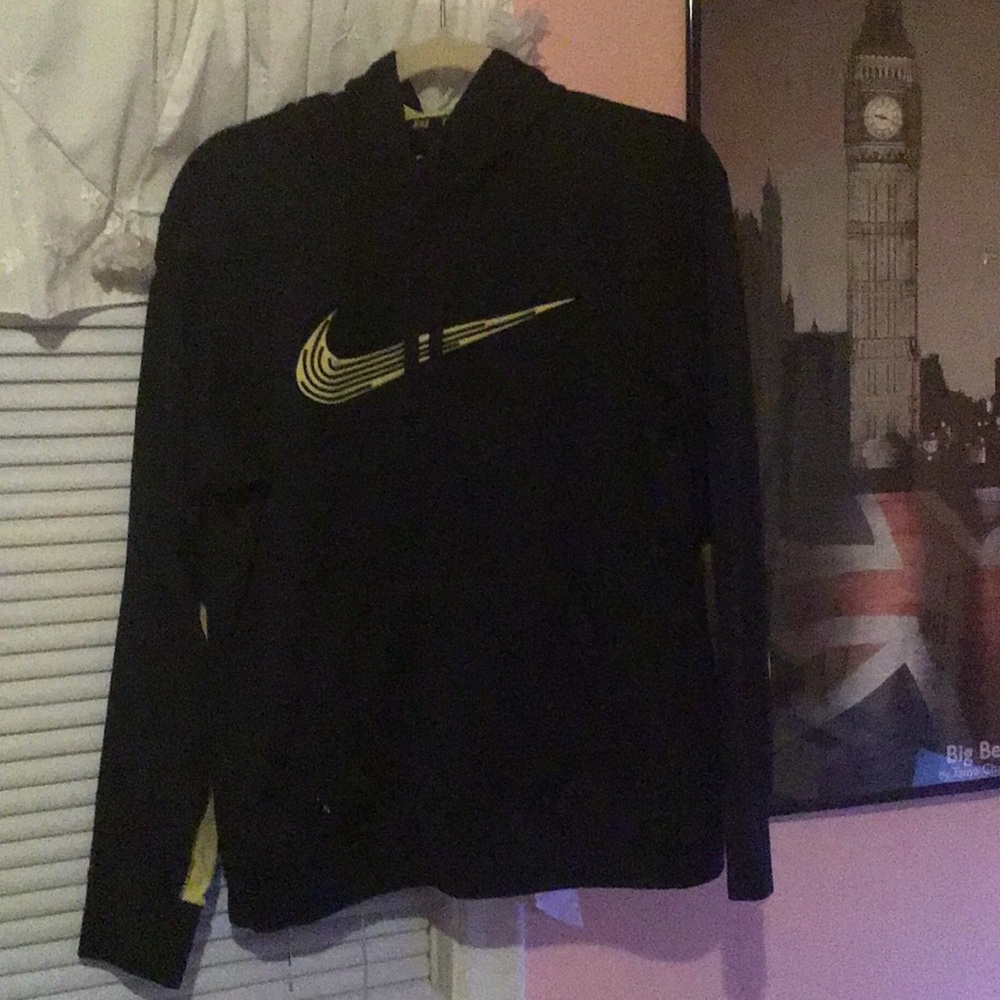 Nike Yellow & Black Thermafit Hoodie